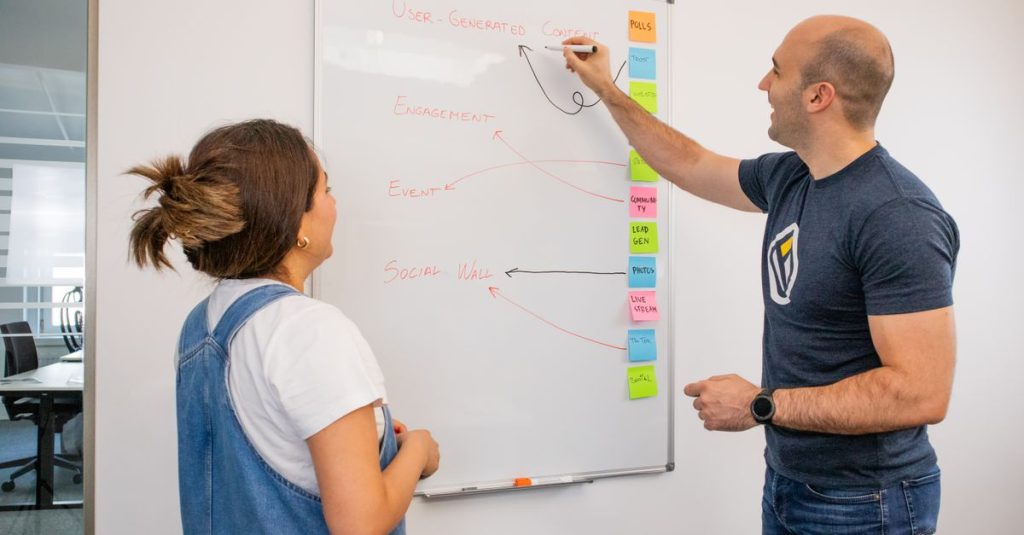 Illustration of AI tools and digital marketing strategies