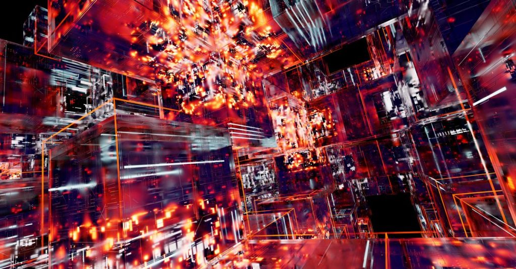 Illustration of AI agents interacting with security protocols